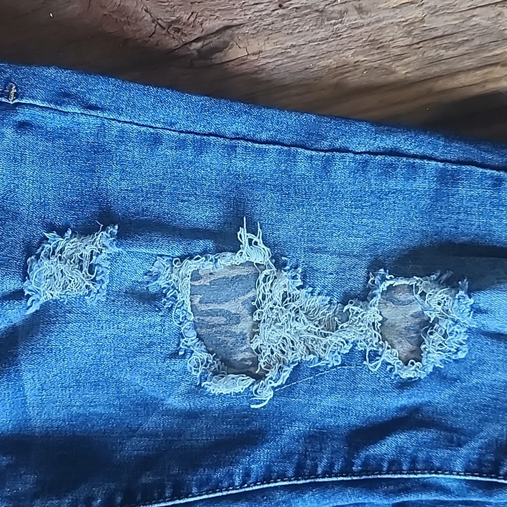 Leopard patch jeans - Picture 2 of 8